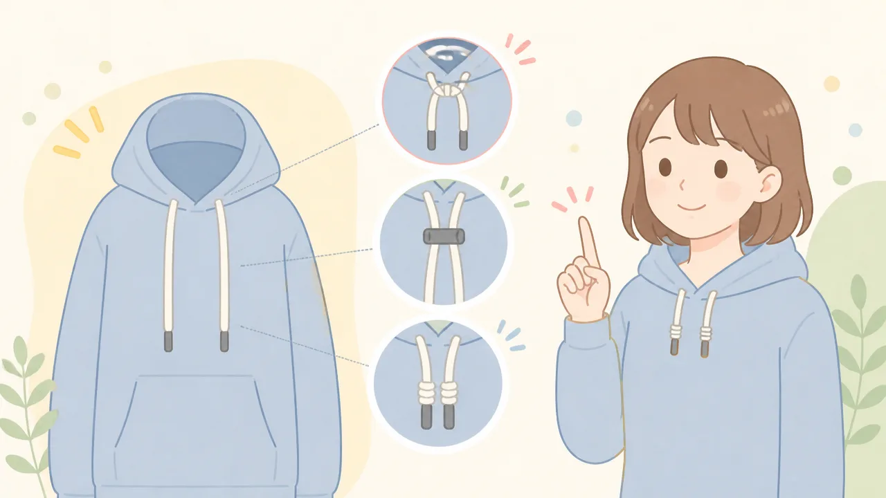 パーカーの紐が長すぎるときはどうする？切らずに短くする方法3選