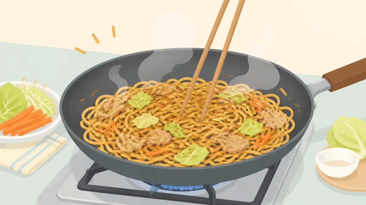 焼きそばがベチャベチャになる原因は？水っぽくしない作り方と対処法