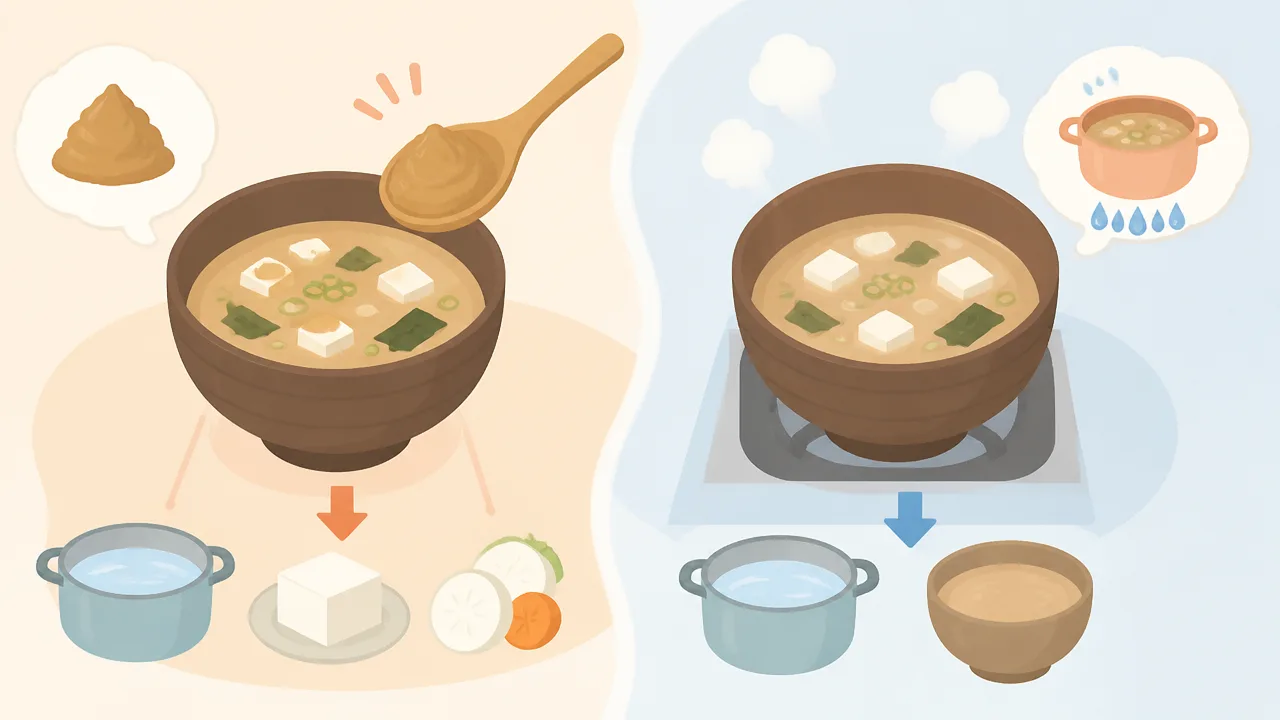 味噌汁がしょっぱくなったときの対処法!味を整える方法と注意点
