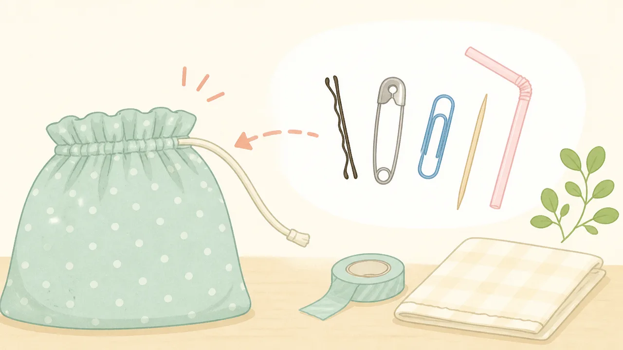 巾着袋の紐が抜けたときの直し方！身近な道具で簡単に通すコツ