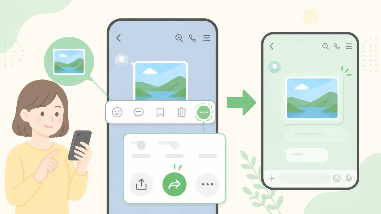LINEの写真を転送すると相手にバレる?通知の有無と転送方法を解説