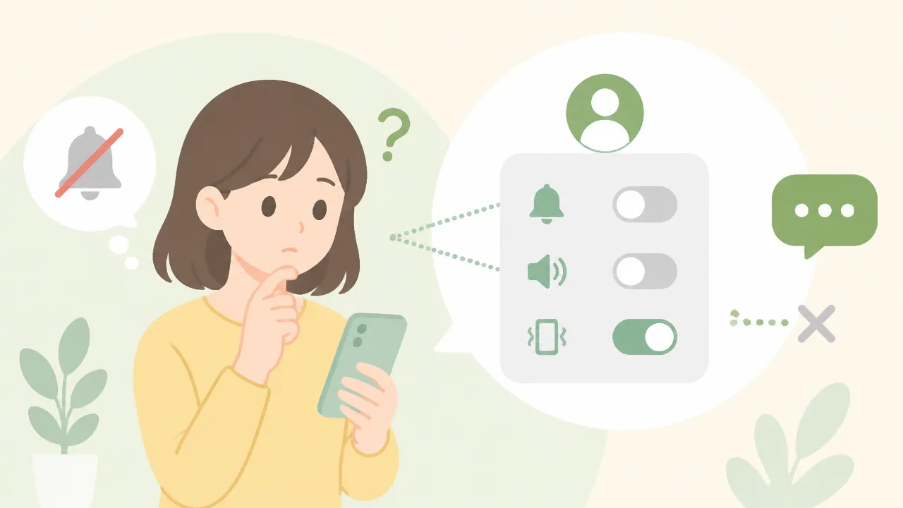 LINEの通知が来ないのはなぜ?特定の人だけ届かないときの確認方法